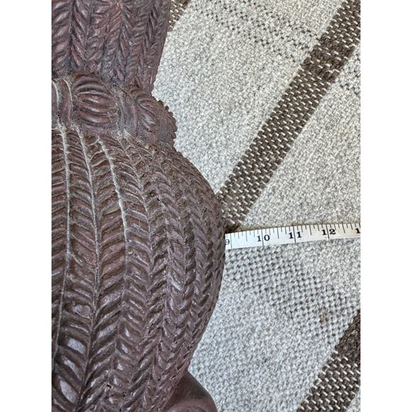 Antique Lakshmi Bust Sculpture Metal Cast Iron? Cambodia Goddess 17”/44cm Huge - Picture 15 of 15